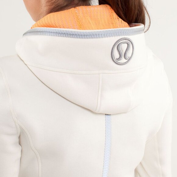 Lululemon Uba Hoodie *Reflective Polar Cream / Creamsicle Pop! - Picture 7 of 10